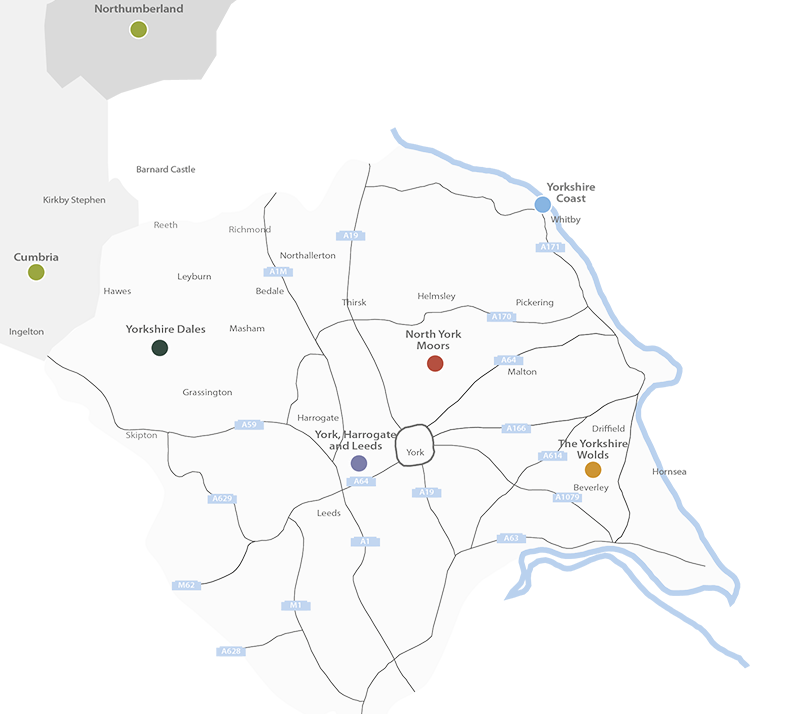 Map of Yorkshire